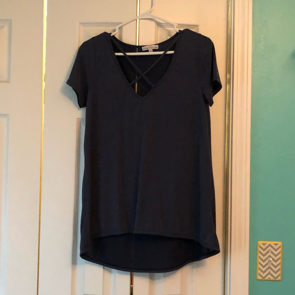 Navy blue blouse